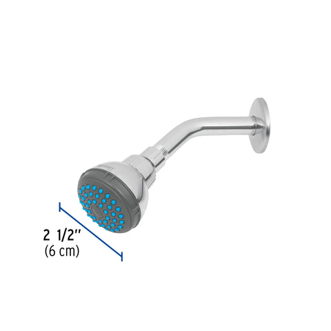 Regadera redonda 2-1/2' brazo y chapetón de acero, BASIC | R-506 | 49245
