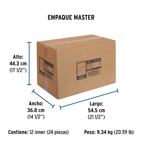 Mezcladora 4' lavabo, ABS, hexagonal, BASIC | MP-048 | 49281