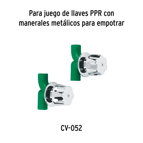 Bolsa con 2 cartuchos cerámicos p/llaves de empotrar de PPR | CV-CARCE | 49293