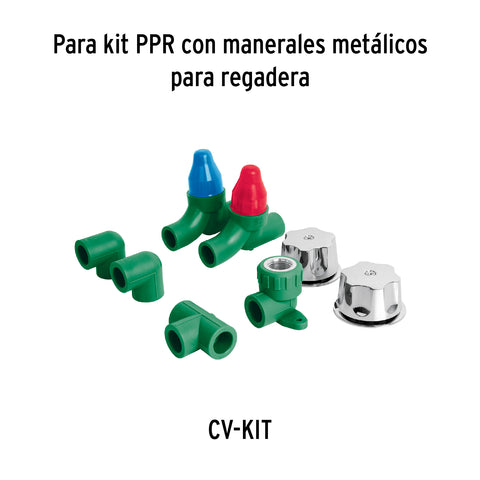 Bolsa con 2 cartuchos cerámicos p/llaves de empotrar de PPR | CV-CARCE | 49293