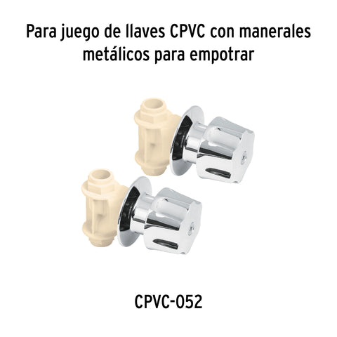 Bolsa con 2 cartuchos cerámicos p/llaves de empotrar de CPVC | CPVC-CARCE | 49294