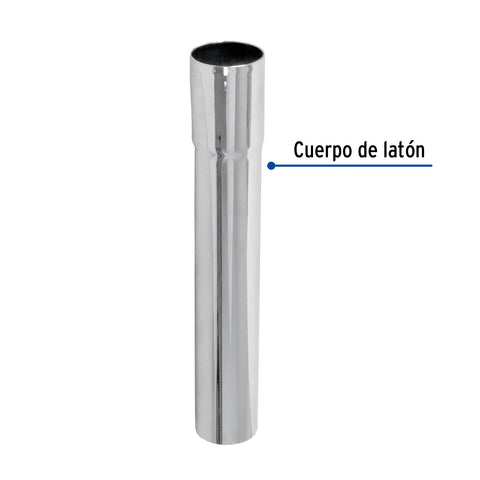 Extensión 20 cm latón cromado para contra de lavabo, 1-1/4' | EXTL-20 | 49297