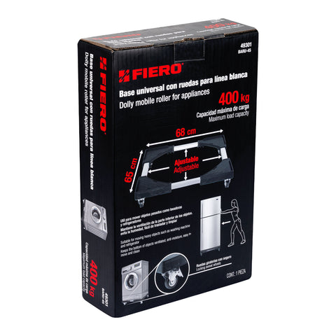 Base universal con ruedas para línea blanca, FIERO | BARU-45 | 49301