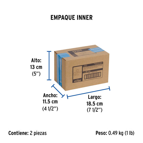 Juego llaves individuales lavabo, ABS, hexagonal, BASIC | MP-242 | 49308