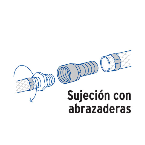 Adaptador hembra de latón 1' para poliducto, FOSET | ADPO-1H | 49313