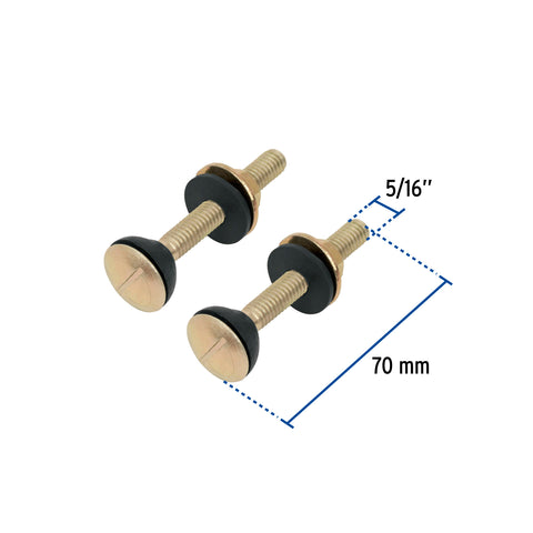 Bolsa con 2 tornillos 5/16' x 70 mm para tanque de WC a base | TOR-WC | 49331