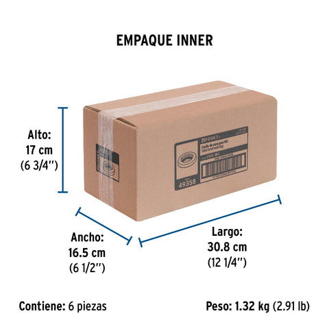 Cuello de cera con guía para WC, 170 g, FOSET | CUG-WC | 49358