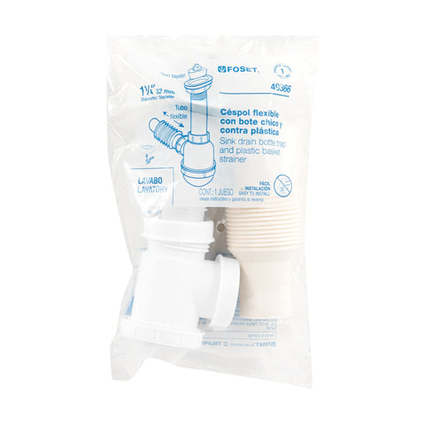 Céspol de bote 1-1/4', contra, polipropileno, para lavabo | CE-218 | 49366