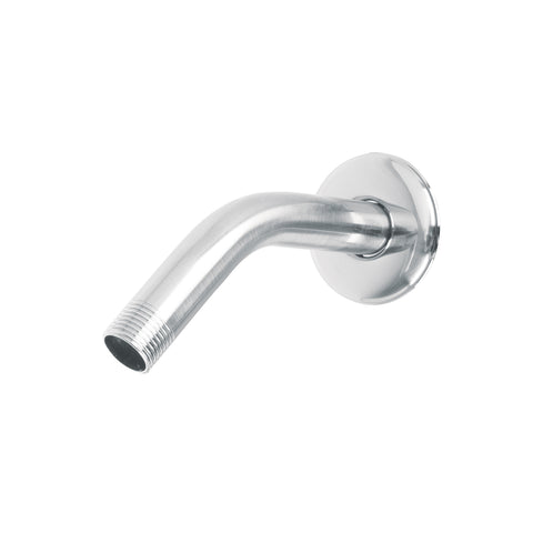 Brazo de acero cromado y chapetón de acero inox p/regadera | BCH-500 | 49378