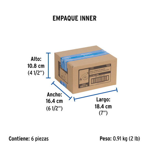 Brazo de acero cromado y chapetón de acero inox p/regadera | BCH-500 | 49378