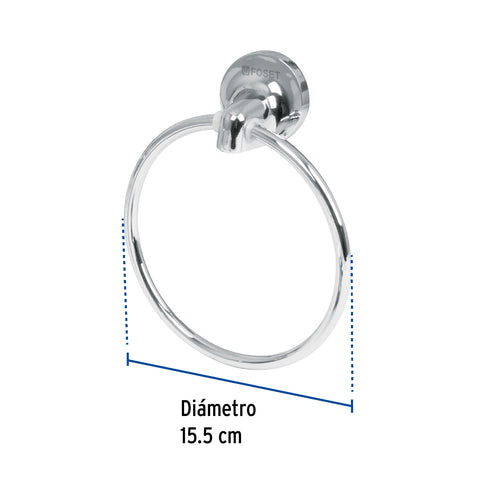 Toallero de argolla de acero inoxidable, FOSET AQUA | AQA-77 | 49396