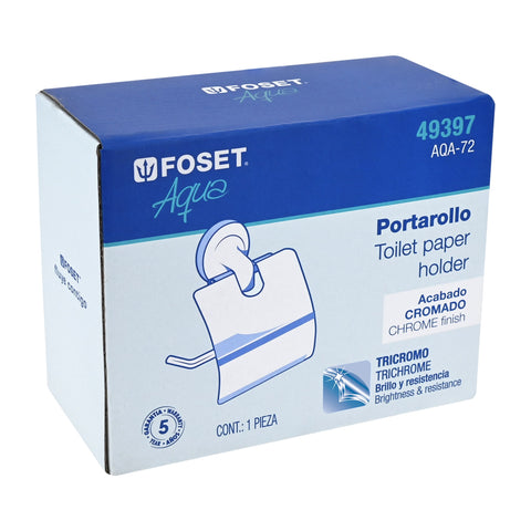 Portarrollo con cubierta de acero inoxidable, FOSET AQUA | AQA-72 | 49397