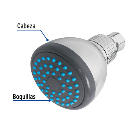Regadera redonda de ABS 3' sin brazo, FOSET BASIC | R-507S | 49413