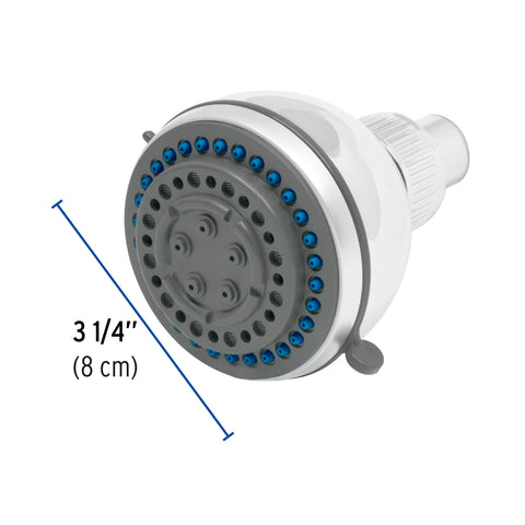 Regadera redonda 3-1/4', 5 funciones, sin brazo, FOSET AQUA | R-508S | 49415