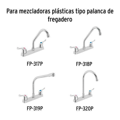 Bolsa con 2 cartuchos cerámicos para mezcladoras plásticas | CARCE-9 | 49417