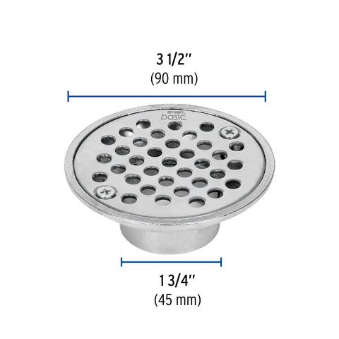Resumidero de zinc, redondo, modelo 'A', 3-1/2', BASIC | RS-600 | 49424