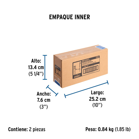 Contra p/lavabo c/rebosadero y sist automático, cromo, 1-1/4 | DE-151 | 49441
