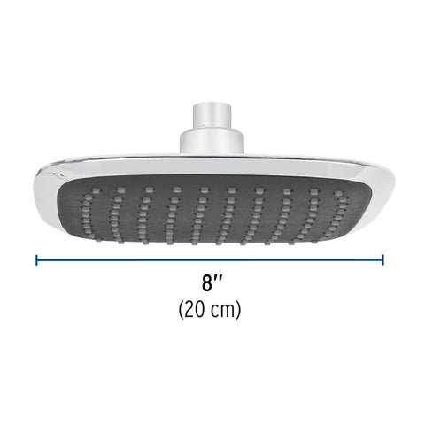 Regadera cuadrada 6', ABS, sin brazo, cromo, AERO | R-511S | 49453