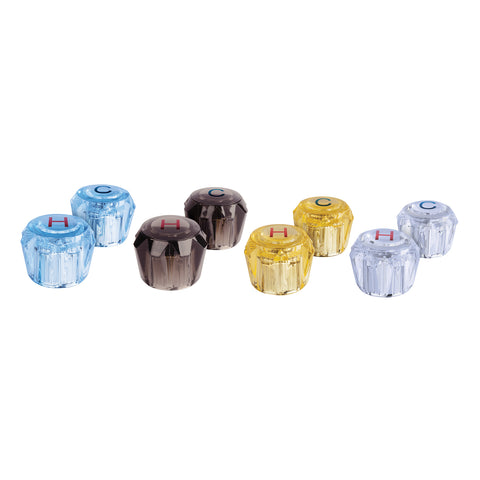 Juego 2 manerales acrílico azul p/lavabo y fregadero, BASIC | MM-200Z | 49456