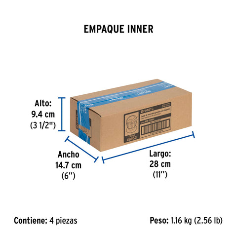 Juego de 2 manerales acrílico humo para regadera, BASIC | MR-200H | 49463