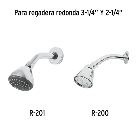 Brazo y chapetón de repuesto para regaderas, latón, ELEMENT | BCH-200 | 49467