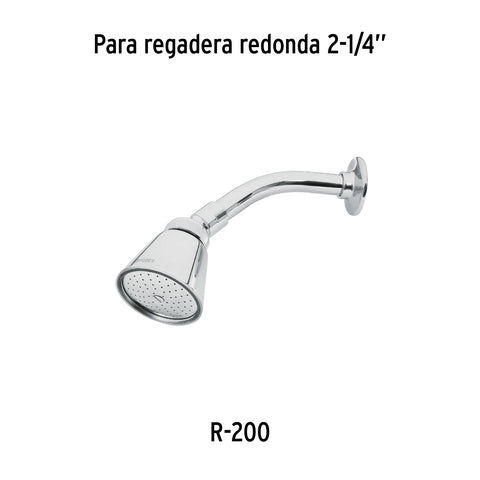 Regadera redonda 2-3/4', latón, sin brazo, cromo, AERO | R-200S | 49468