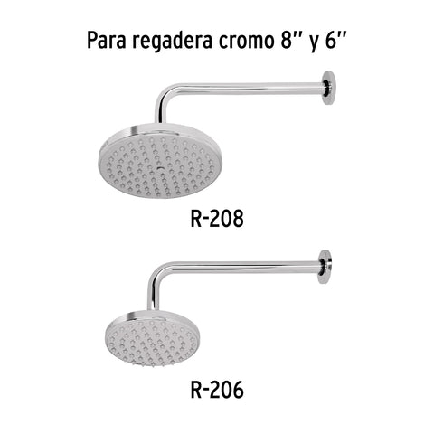 Brazo y chapetón de repuesto para regadera techo, ELEMENT | BCH-710 | 49472