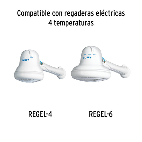 Brazo plástico para regadera eléctrica REGEL-4 y 6, FOSET | BRA-REGEL | 49494