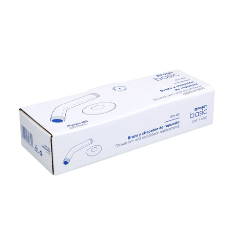 Brazo y chapetón plásticos para regadera, FOSET BASIC | BCH-400 | 49495