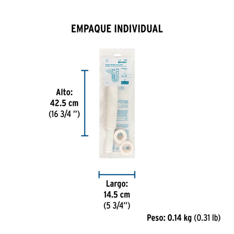 Céspol flexible, polietileno blanco, para lavabo y fregadero | CE-232 | 49509