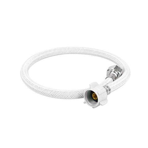 Manguera p/WC vinilo blanco 1/2'x7/8', 60cm, plástico/latón | FWC-P60B | 49522