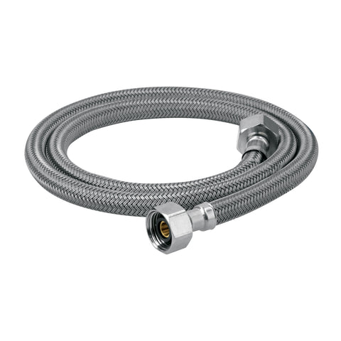 Manguera lavabo/fregadero, vinilo gris, 1/2' x 1/2', 100 cm | FFR-100V | 49529