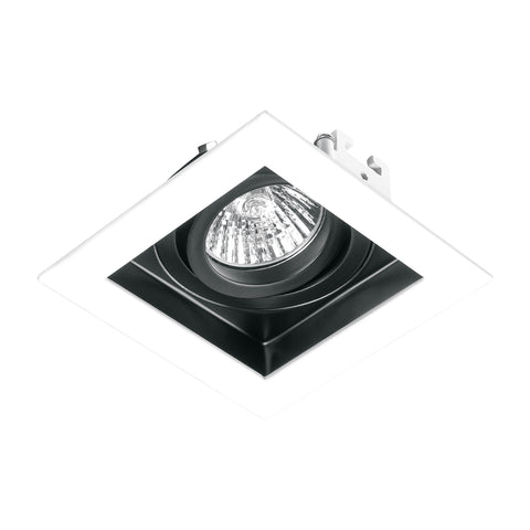 Luminario empotrable con 1 spot dirigible, blanco, VOLTECK | EMP-710S | 49544