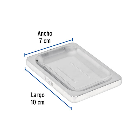 Jabonera metálica, cromo, BASIC | A-908 | 49611