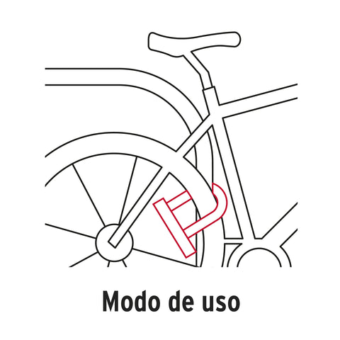 Candado rígido tipo 'U' de 12mm, HERMEX | CB-24 | 49620