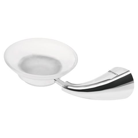 Jabonera metálica con plato de vidrio, FOSET AERO | AEA-74 | 49636