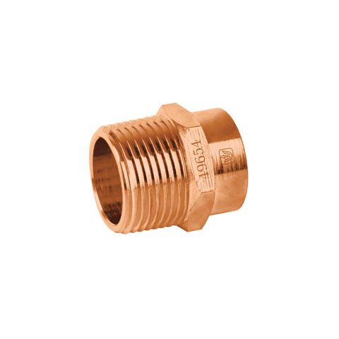 Conector de cobre, rosca exterior 3/4', FOSET | CC-612 | 49654