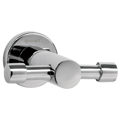 Gancho doble metálico cromo para toallas, FOSET ELEMENT | ELA-73 | 49667