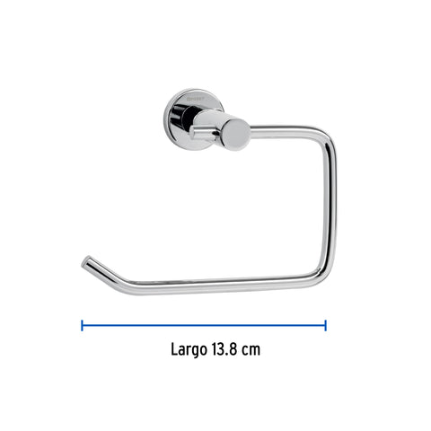 Portarrollo metálico acabado cromo, FOSET ELEMENT | ELA-72 | 49671