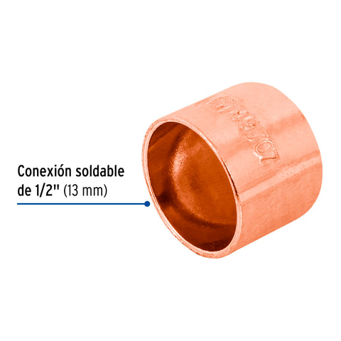 Tapón capa de cobre 1/2', FOSET | CC-361 | 49707