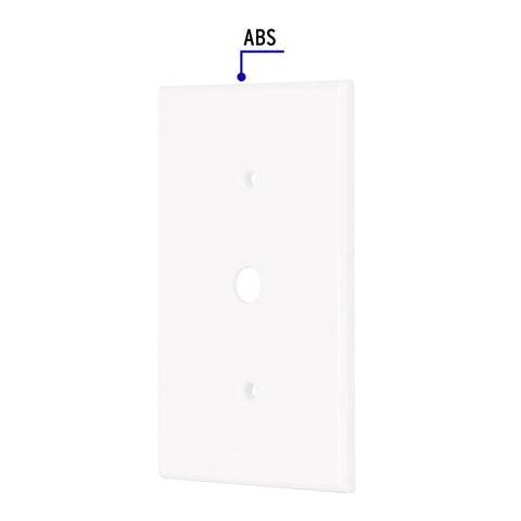 Placa de ABS para atenuador, Standard, blanco, Volteck | PPDI-SB | 49712