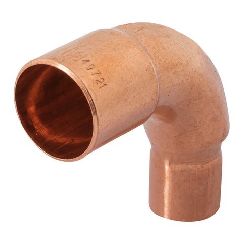 Codo 90° reducción de cobre de 3/4' x 1/2', FOSET | CC-521 | 49721