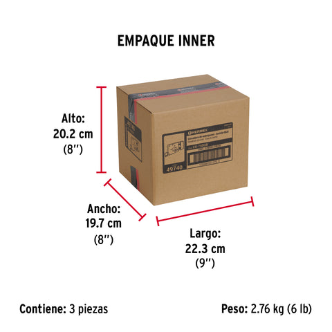 Cerradura sobreponer der instalafácil, llave puntos, blíster | CS-75DQB | 49740