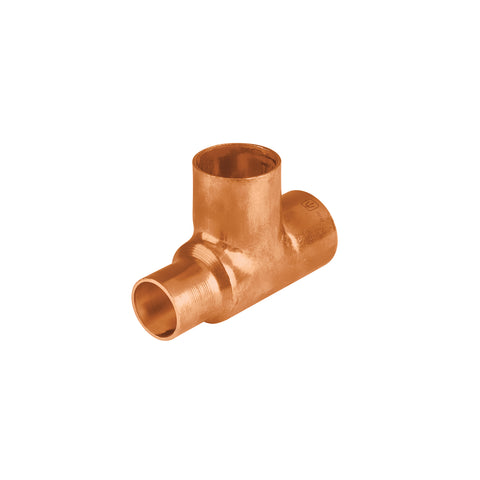 Tee reducida de cobre 3/4' x 1/2' x 3/4', FOSET | CC-723 | 49743