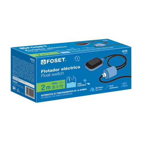 Flotador eléctrico con cable de 2 m, FOSET | FLE-2 | 49759