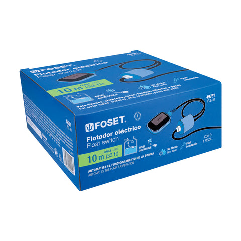Flotador eléctrico con cable de 10 m, FOSET | FLE-10 | 49761