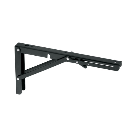 Ménsula plegable de acero negra 6' x 12', FIERO | MEP-12N | 49830