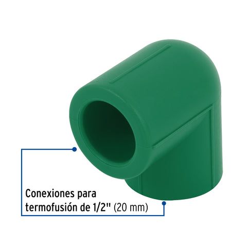 Codo 90° PPR, 1/2', FOSET | CV-561 | 49849
