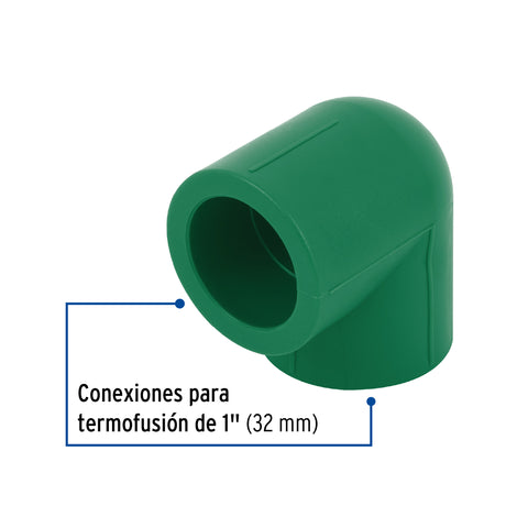 Codo 90° PPR, 1', FOSET | CV-563 | 49851