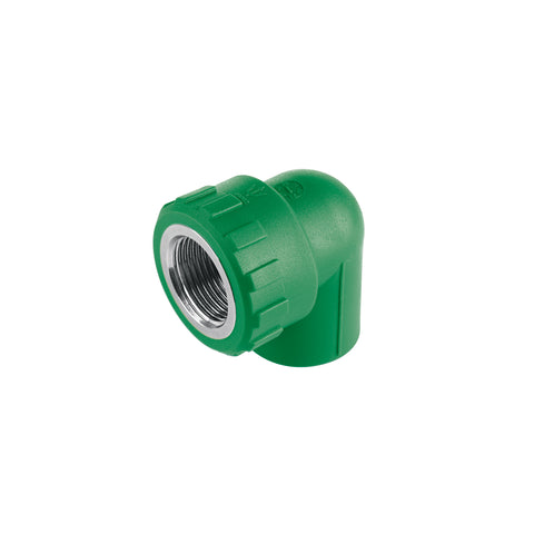 Codo 90° PPR, 3/4', rosca hembra con inserto metálico, FOSET | CV-502 | 49862